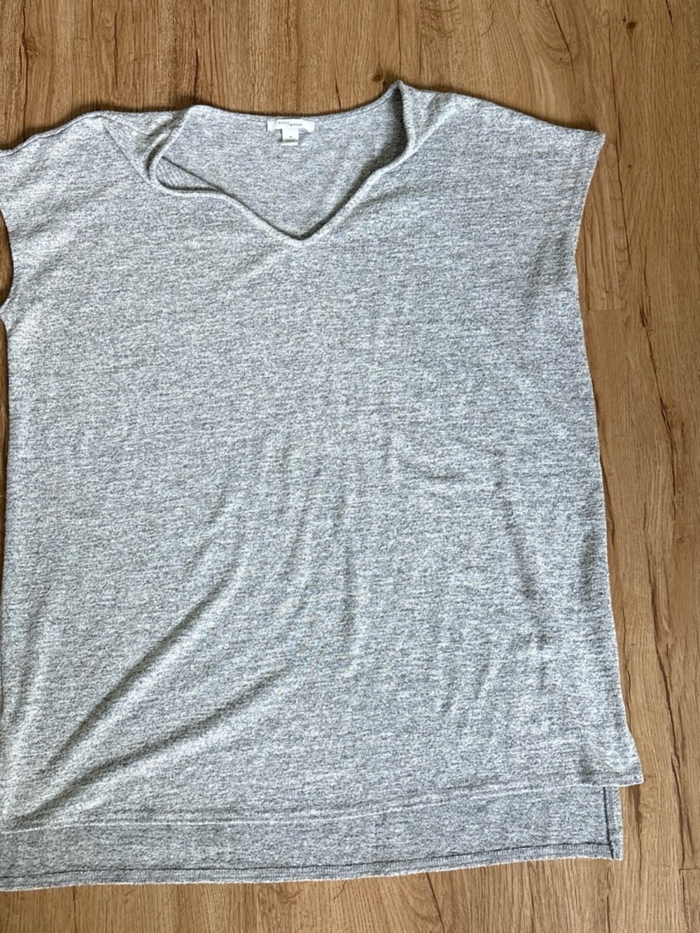 Daily Ritual Heather Gray V-Neck Tunic Top